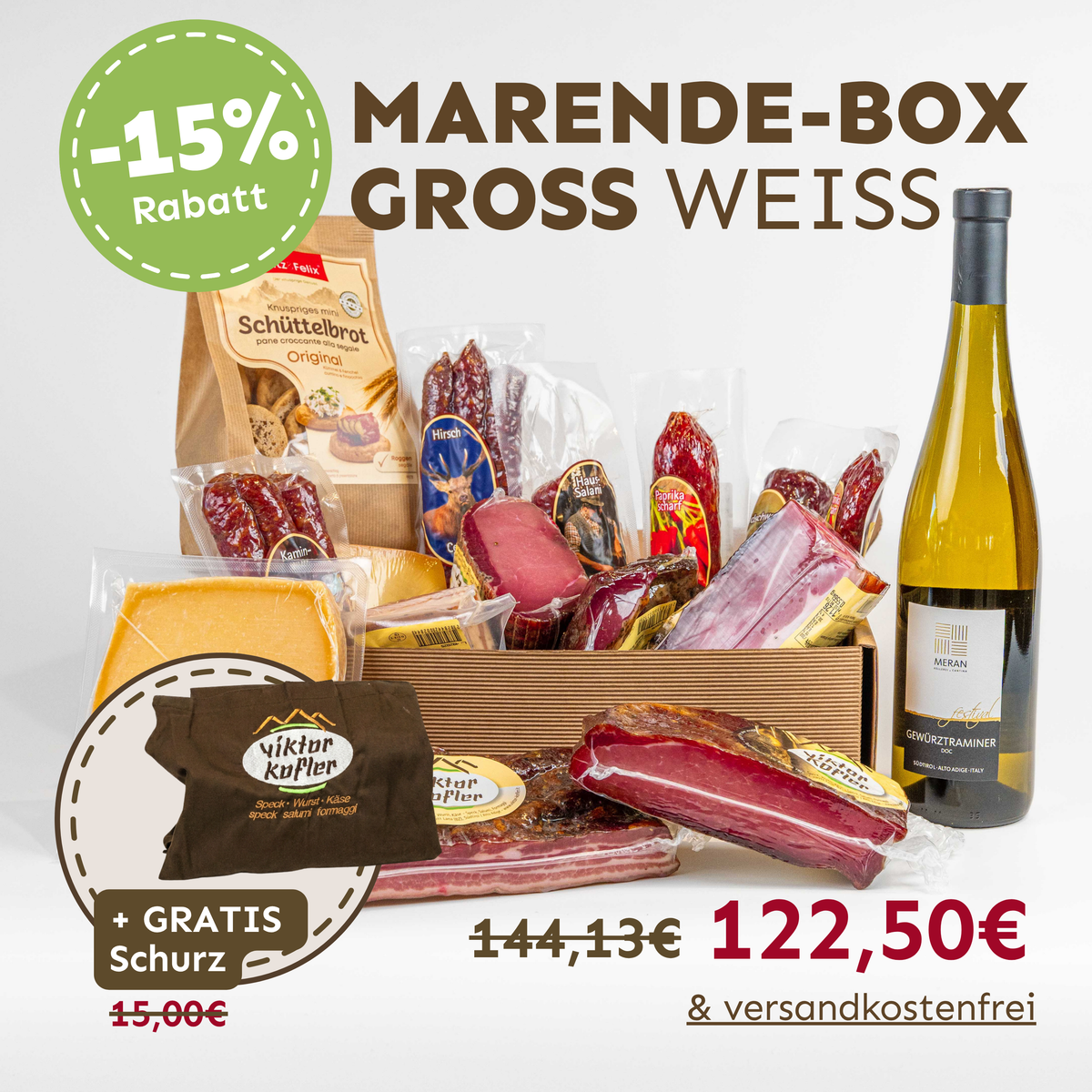 Koflers Marende Box groß - weiß