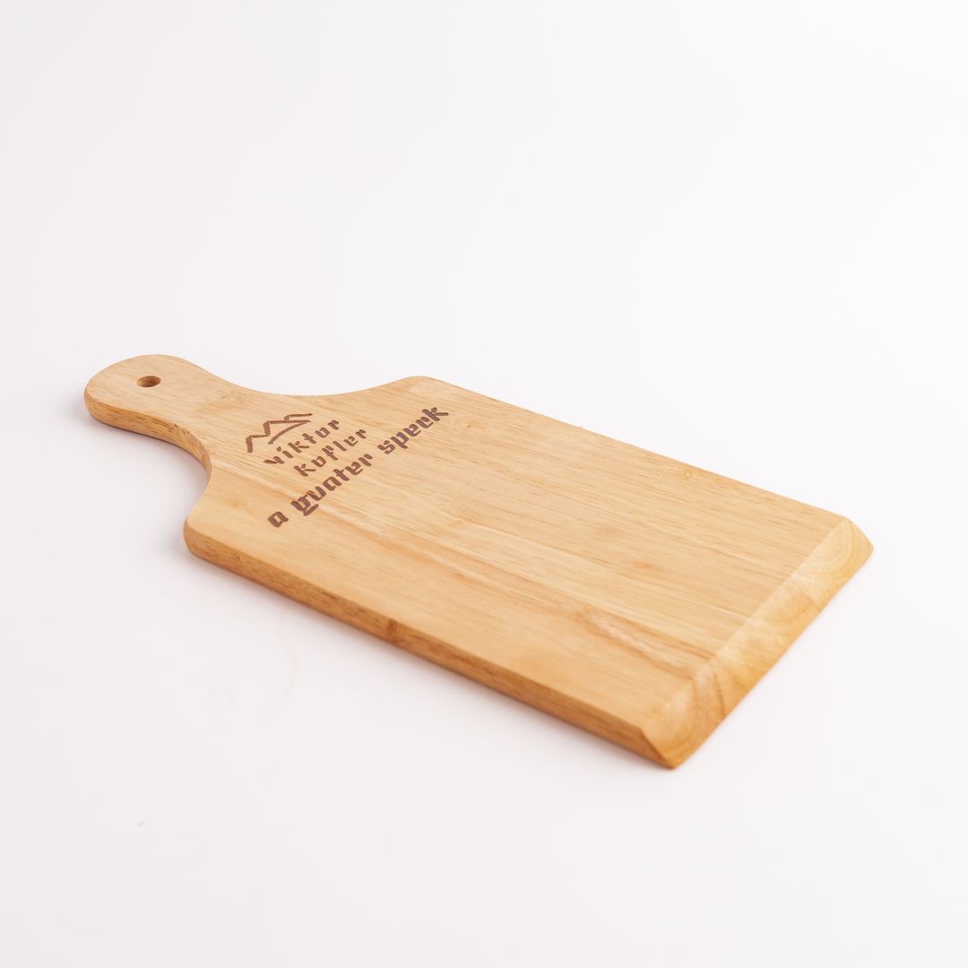 Tagliere con manico con logo "Viktor Kofler"