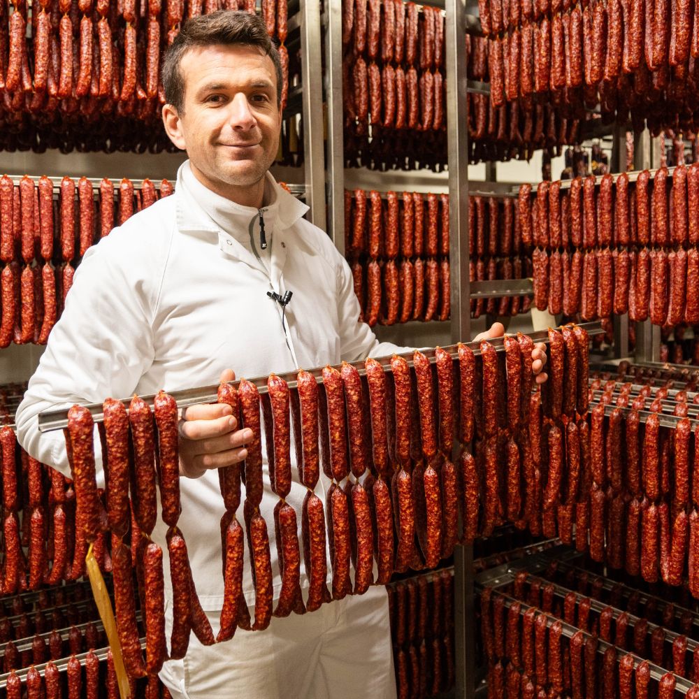 Hirschsalami

Deer Salami