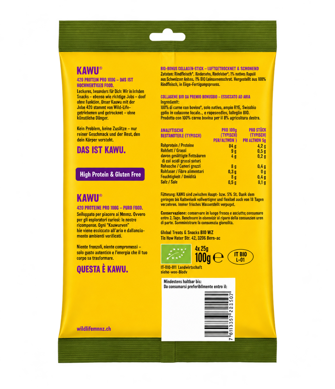 BIO KAWU Beef Salami 100g