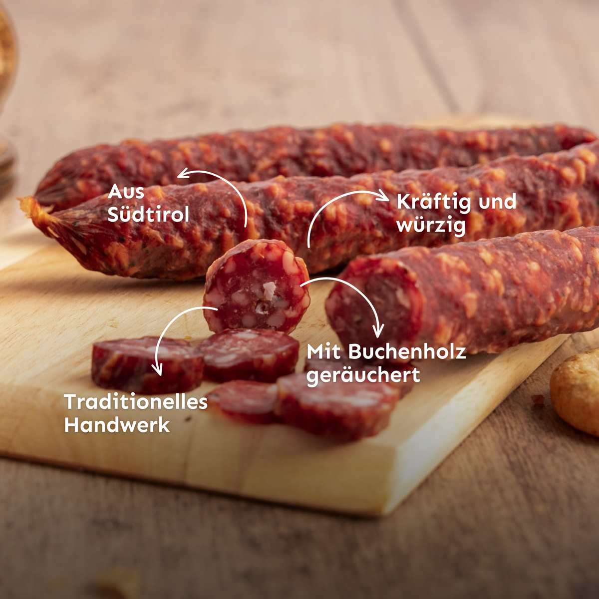 Kaminwurzen Hirsch